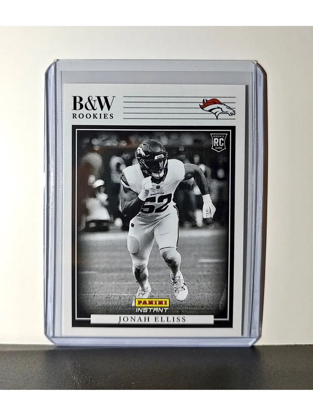 Jonah Elliss 2024 Panini NFL #36 Black & White Rookies Card Broncos 1 of 680